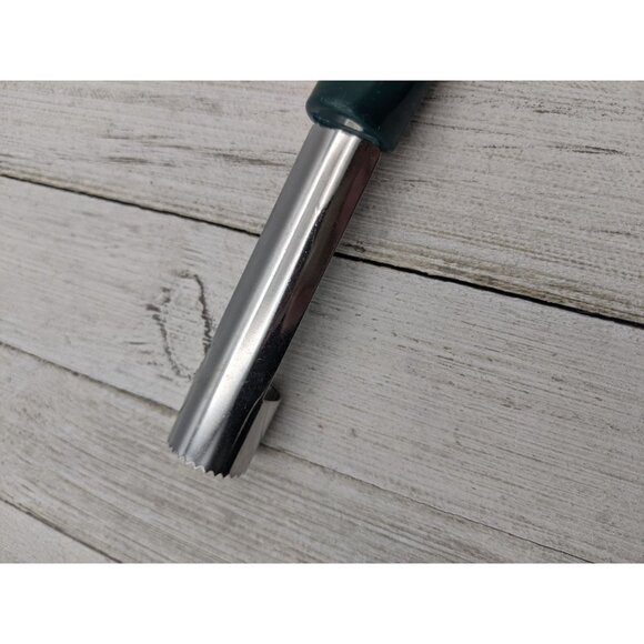 Green Handle Corer Stainless Steel 8" Apple Fruit - Picture 6 of 7